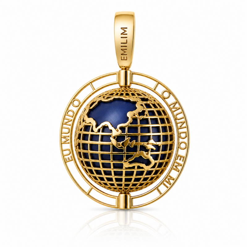 Pingente Mundo Personalizado