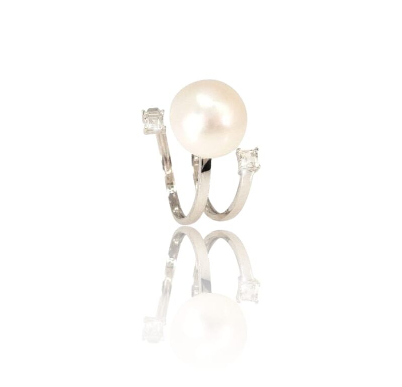 Anel Espiral Pérola