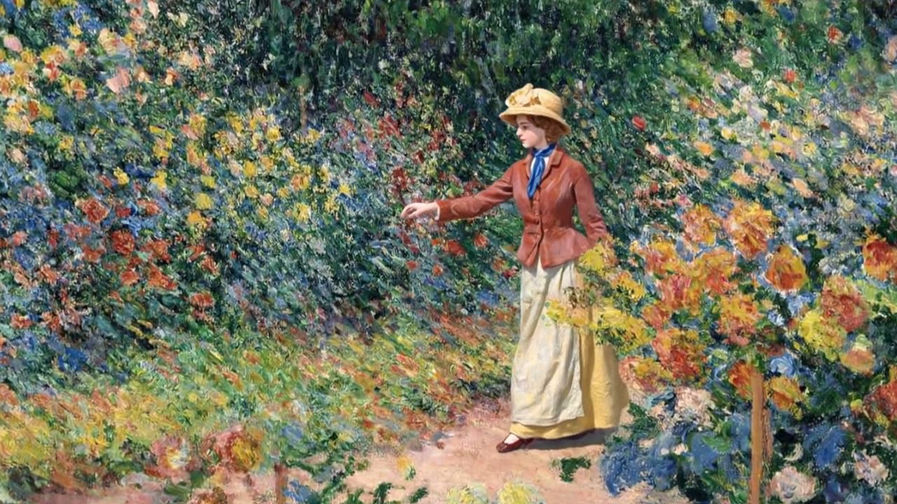 Quadro de Monet animado, inspiração da coleção Jardim de Monet